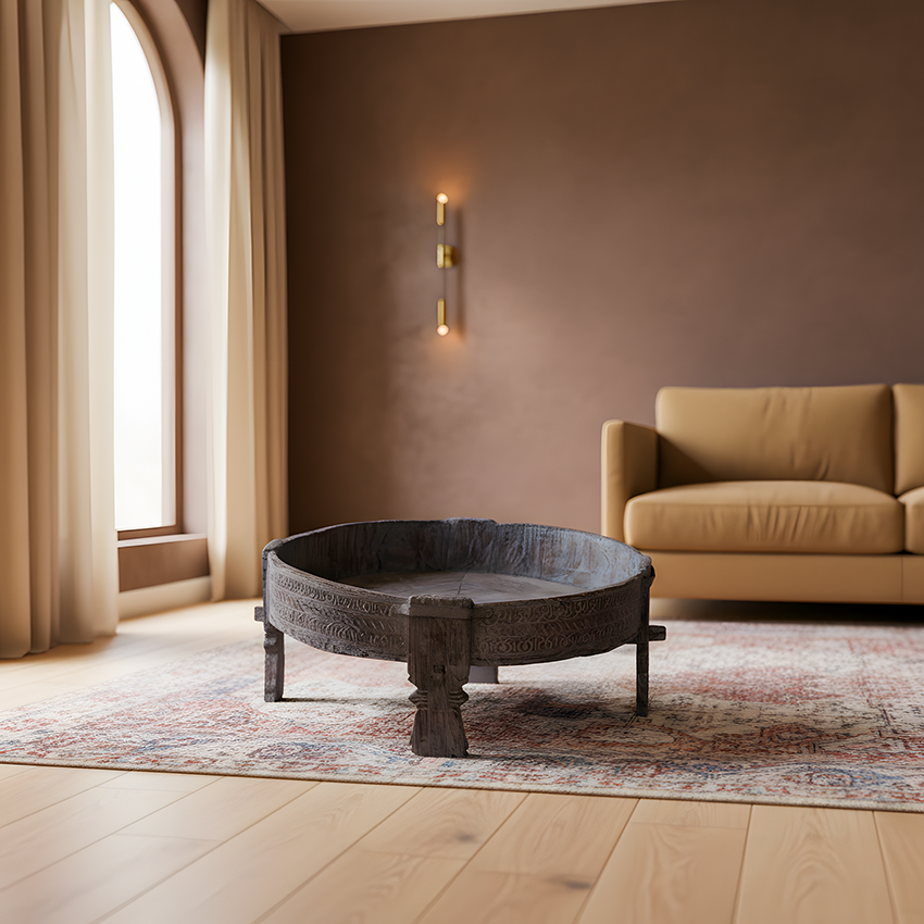 WOODEN GRINDER TABLE