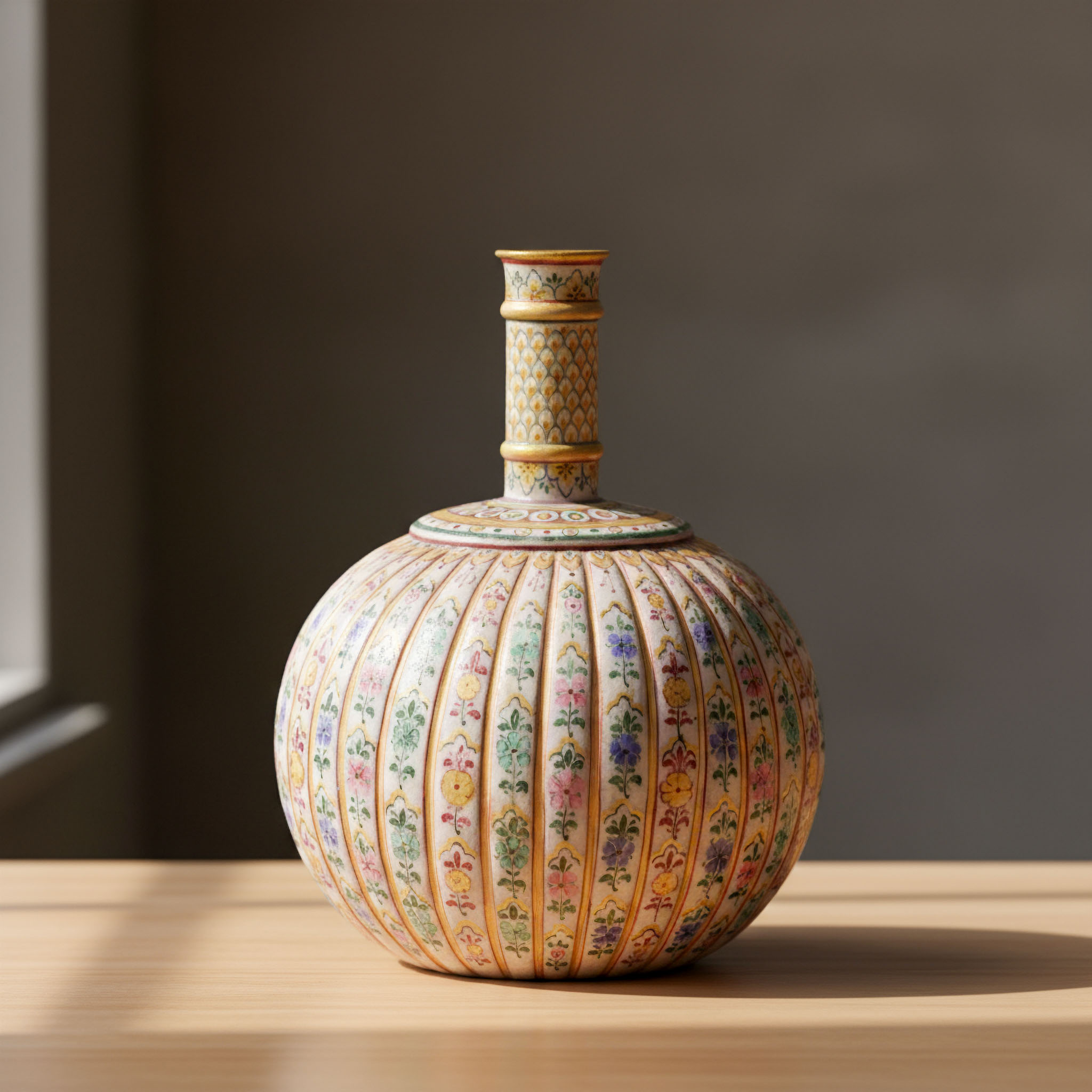 THE DECANTOR - MARBLE ETCHED AND PAINTED SURAI
